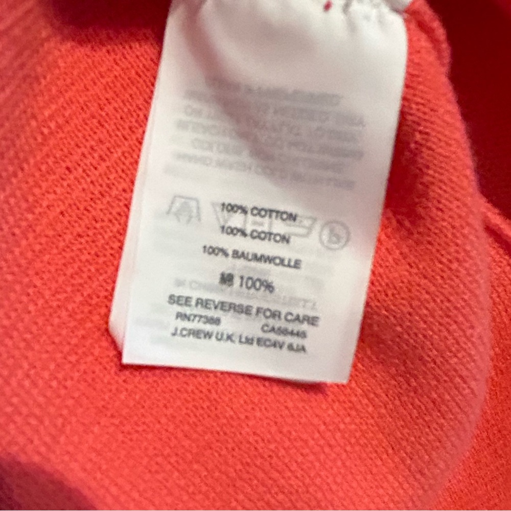 J. Crew Orange Knit Crew Neck Top Size S - Picture 4 of 6